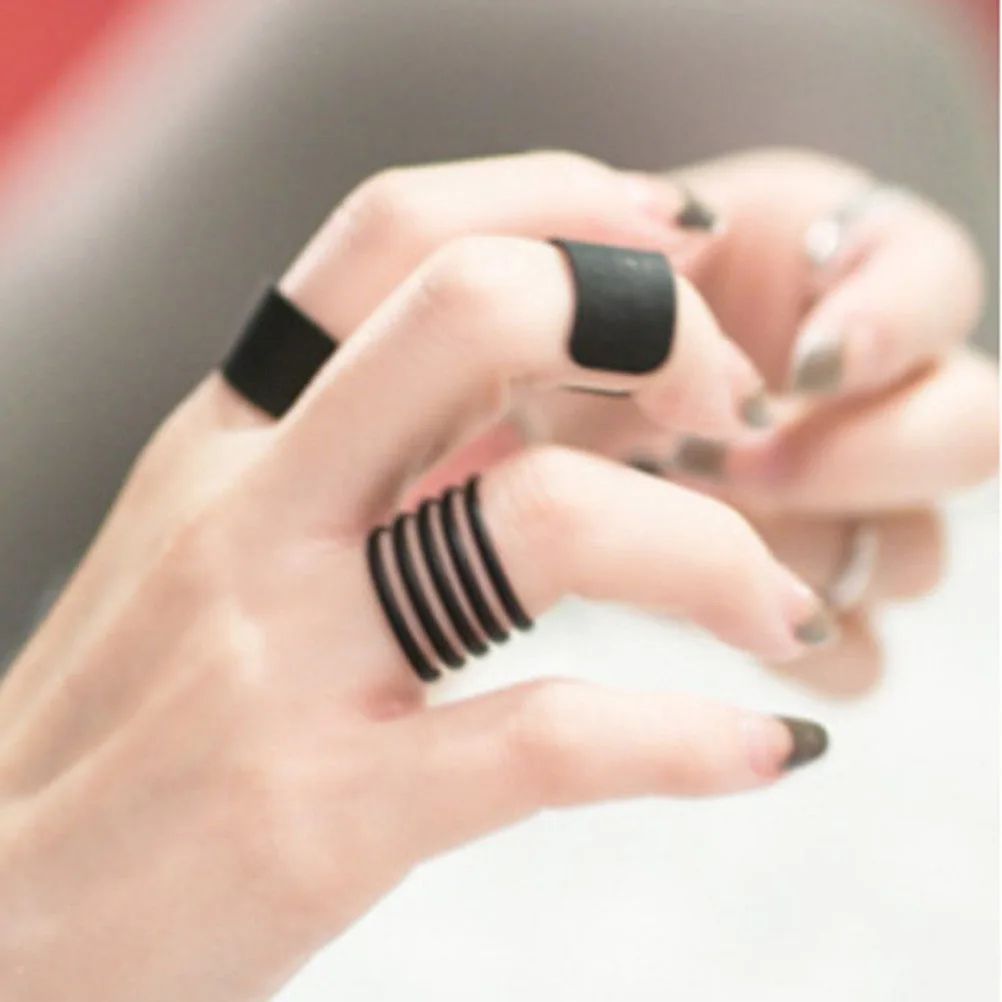 

3 pcs Frosted Elegant Stacking Women Jewelry Durable Fashion Rings Set Safe Creative Design Women Jewelry Fashion Set