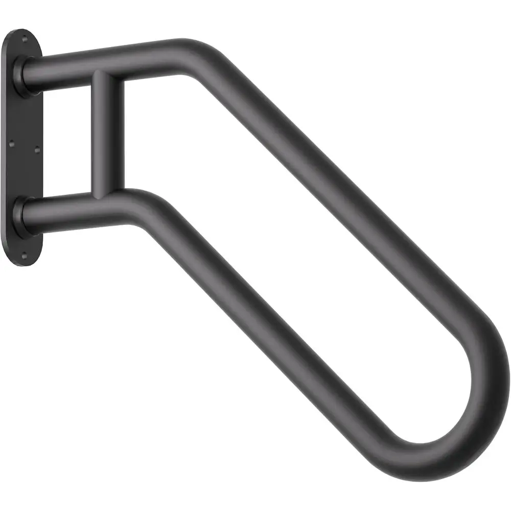 

Outdoor Steps Handrails, Heavy-Duty Wrought Iron Railing, 26 U-Shaped Rail for Garage, Porch, Deck, Garden Upgrade