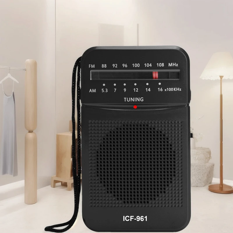 

ICF961/962 Portable FM AM Radio Battery Powered Built-In Speaker Emergency Use Long Lasting For Running Walking Home Radio 2025