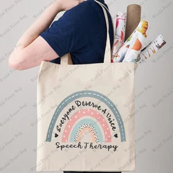 1 Pc Everyone Deserve a Voice Speech Therapy Speech Language Pathologist Gifts Tote Bag Bag Pathologist Assistant Therapist