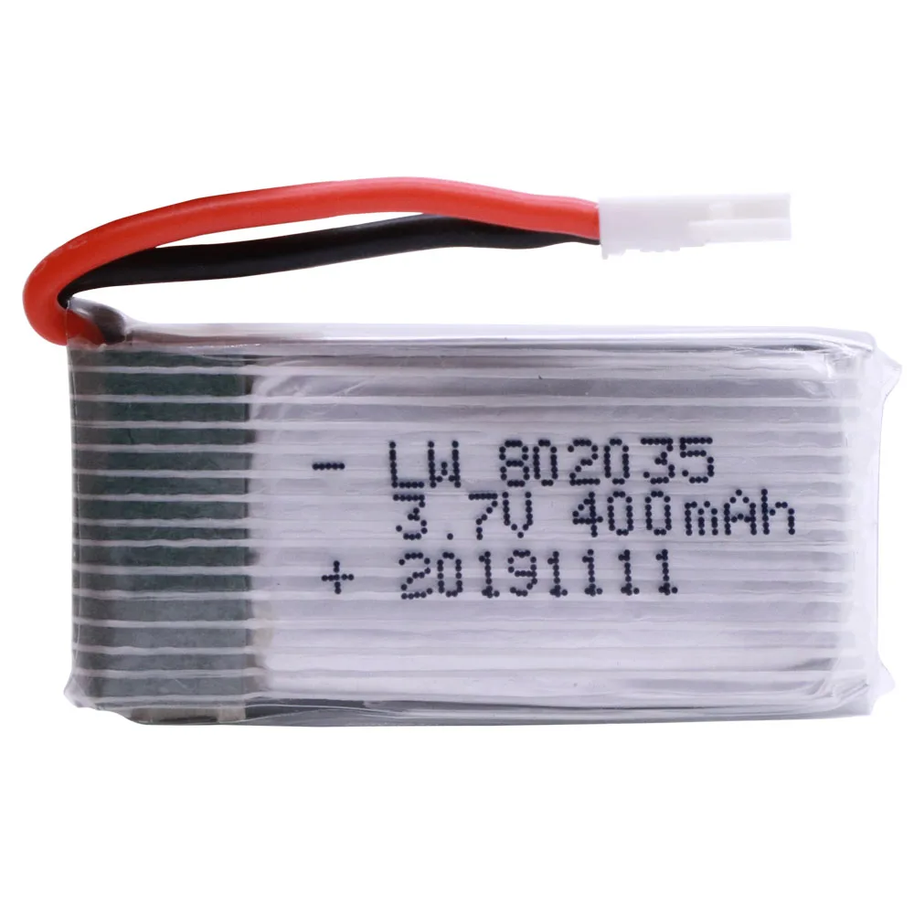 3.7V 400mah Lipo Battery For H107 H31 KY101 E33C E33 U816A V252 H6C 25C RC Quadcopter 802035 Lipo Battery 3.7 Lipo battery