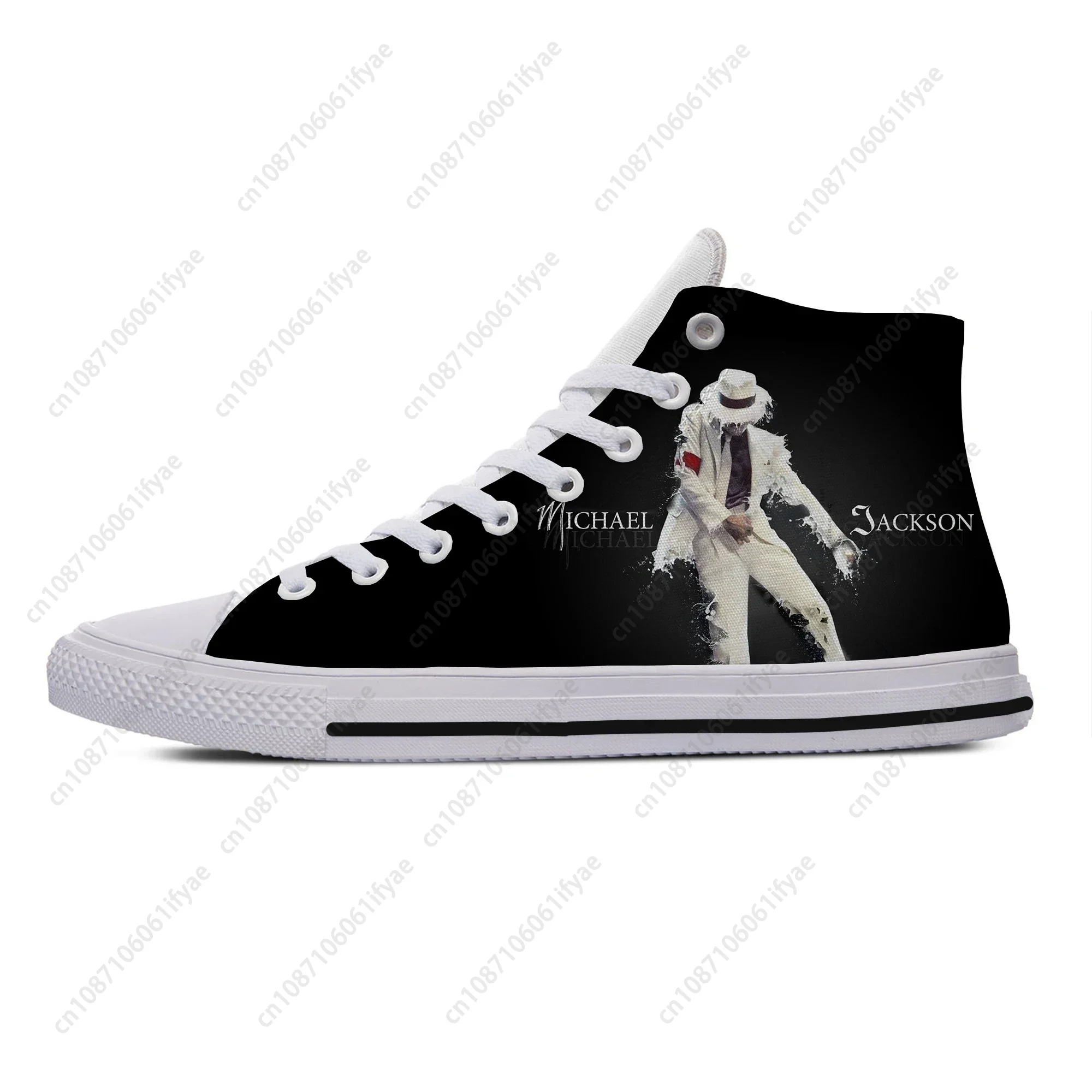 

Hot Men Women Hip Hop Fashion Shoes Summer New Mens King of Pop Michael Jackson Lightweight Breathable Comfortable Canvas Shoes
