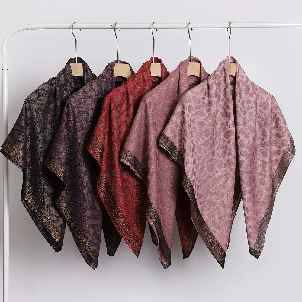Retro 100x100cm Women Malaysian Square Headscarf Arabian Scarf Middle East Dubai Turkey Palestinian Hijabs