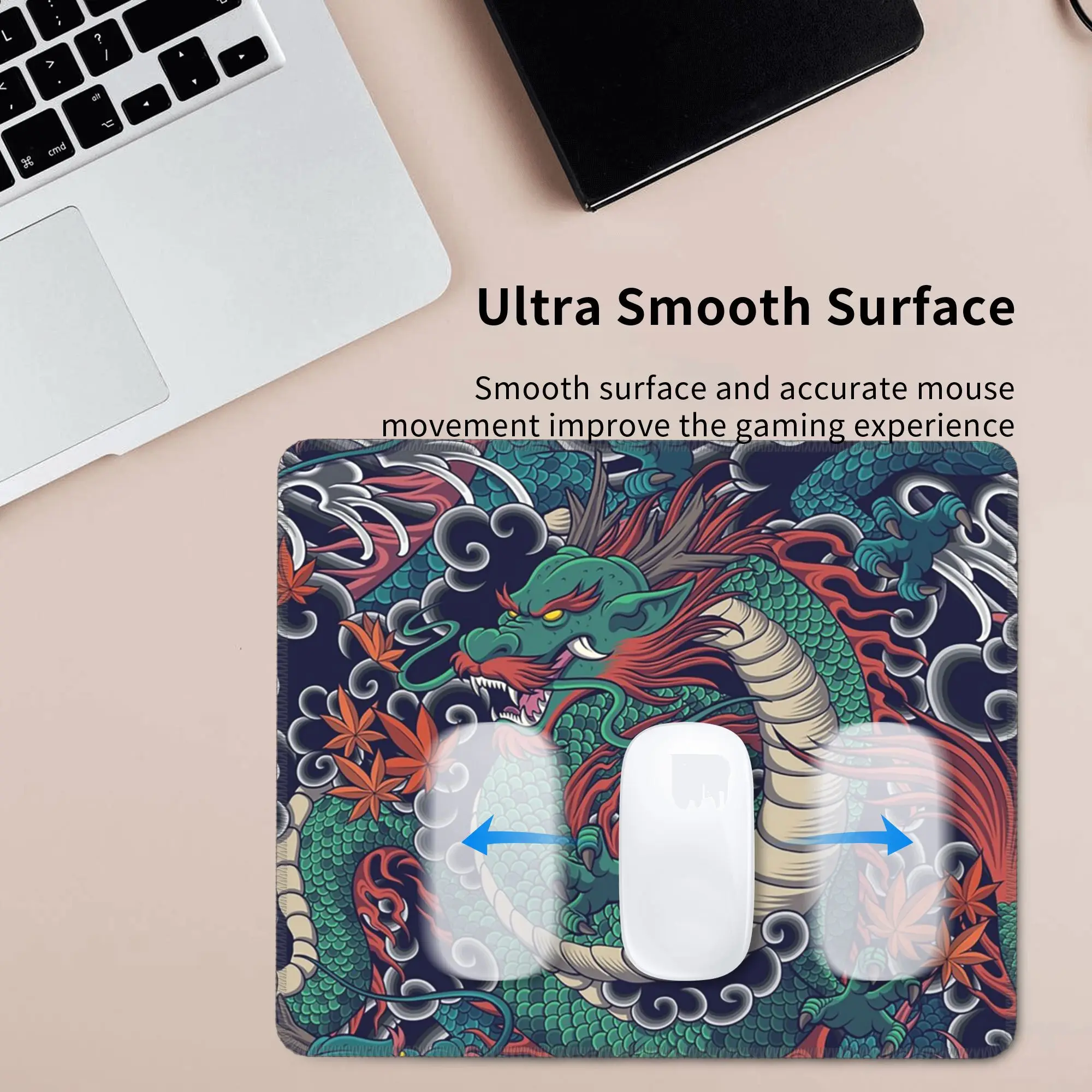 Коврик для мыши с рисунком мифического дракона, компьютерная клавиатура, коврик для мыши, геймерский коврик для ноутбука, офисные аксессуары, настольные коврики