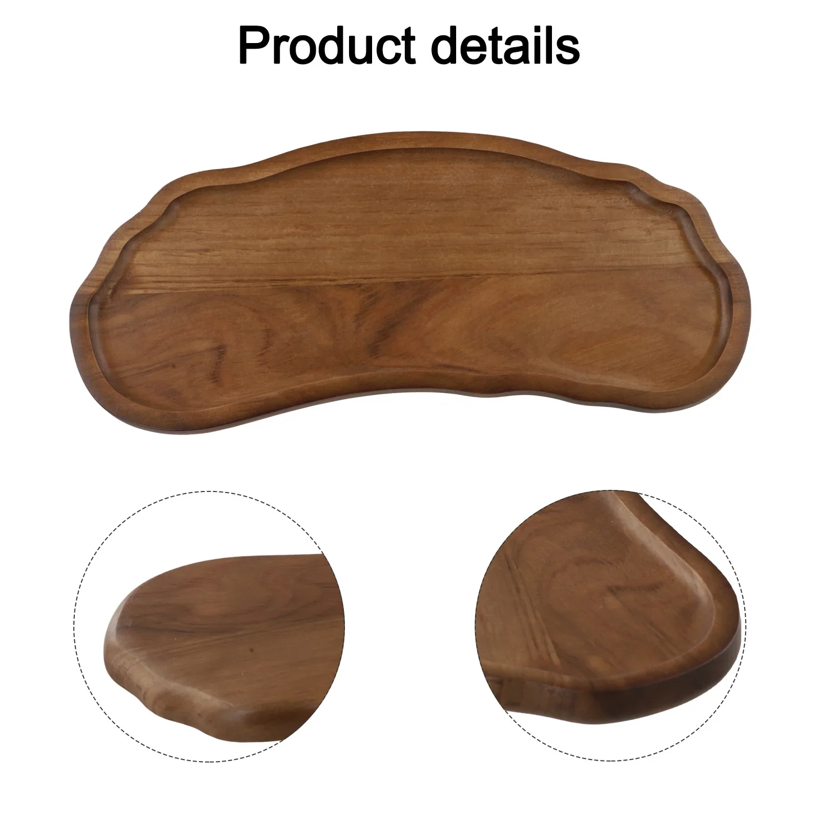 Family Gathering 29.5*13cm Serving Tray Charming Wooden Food Platter Natural Wood Tray Pristine Condition Maintenance