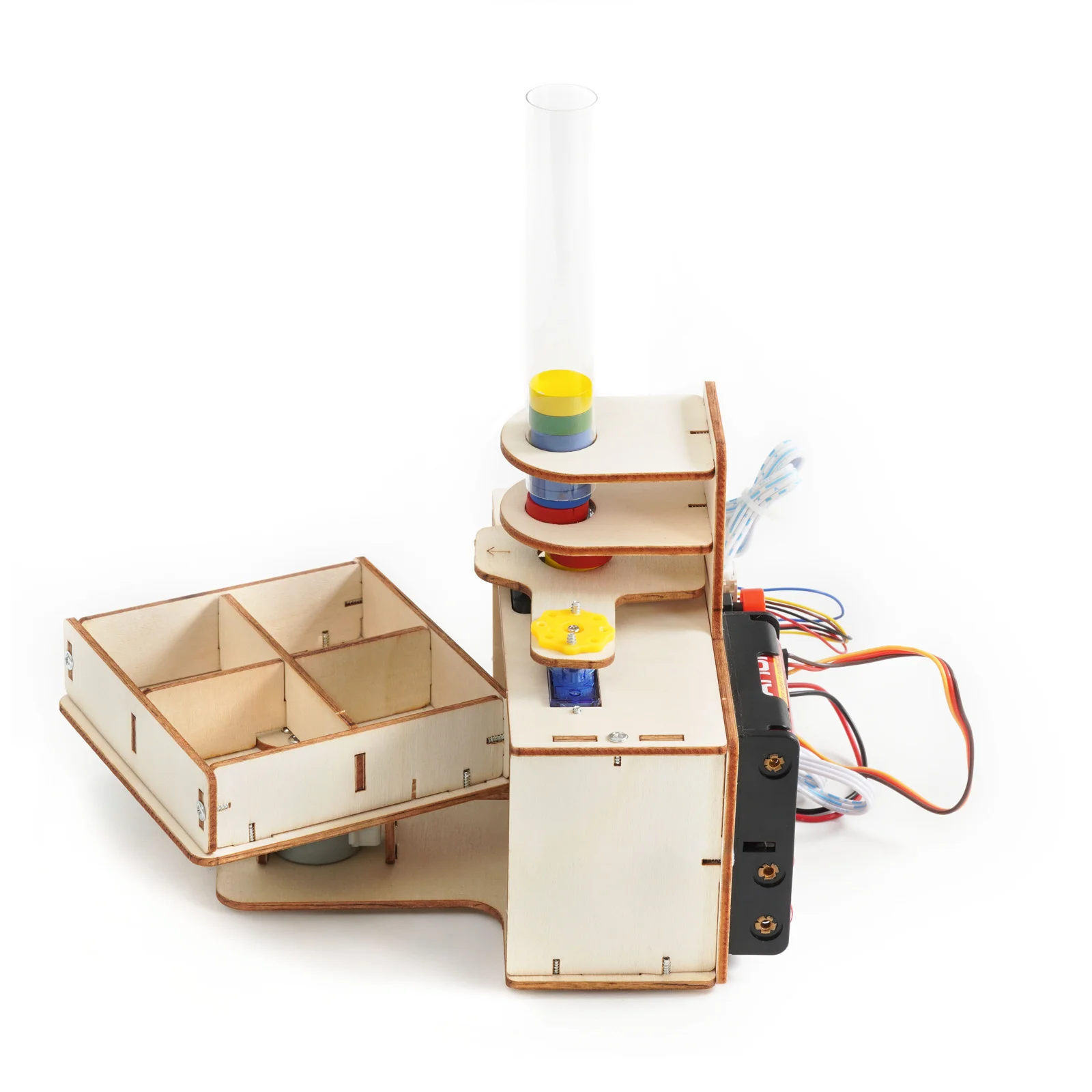 Matériel d'expérimentation scientifique à monter soi-même, jouet éducatif pour enfants, modèle de trieur de reconnaissance de couleur intelligente, jouets physiques éducatifs