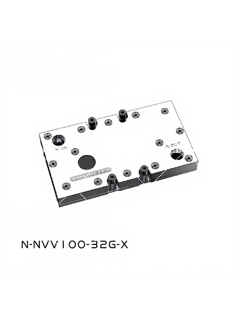Full‑Copper GPU Water Cooling Heatsink Radiator, Liquid Cooling Block for SXM2 Form Factor V100 Computing Card
