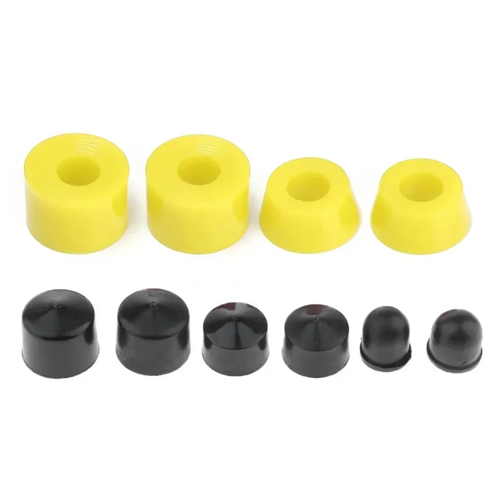 10 buah Skateboard truk Bushings Longboard PU peredam kejut mesin cuci Pivot cangkir luar ruangan skuter Skateboard aksesoris