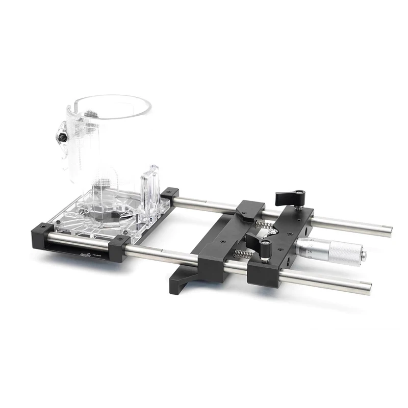 Woodworking Trimming Machine Linear Guide Rail Aluminum Alloy Edge Trimming Guiding Rule Fine-tuning Slot Tools for 65mm Trimmer