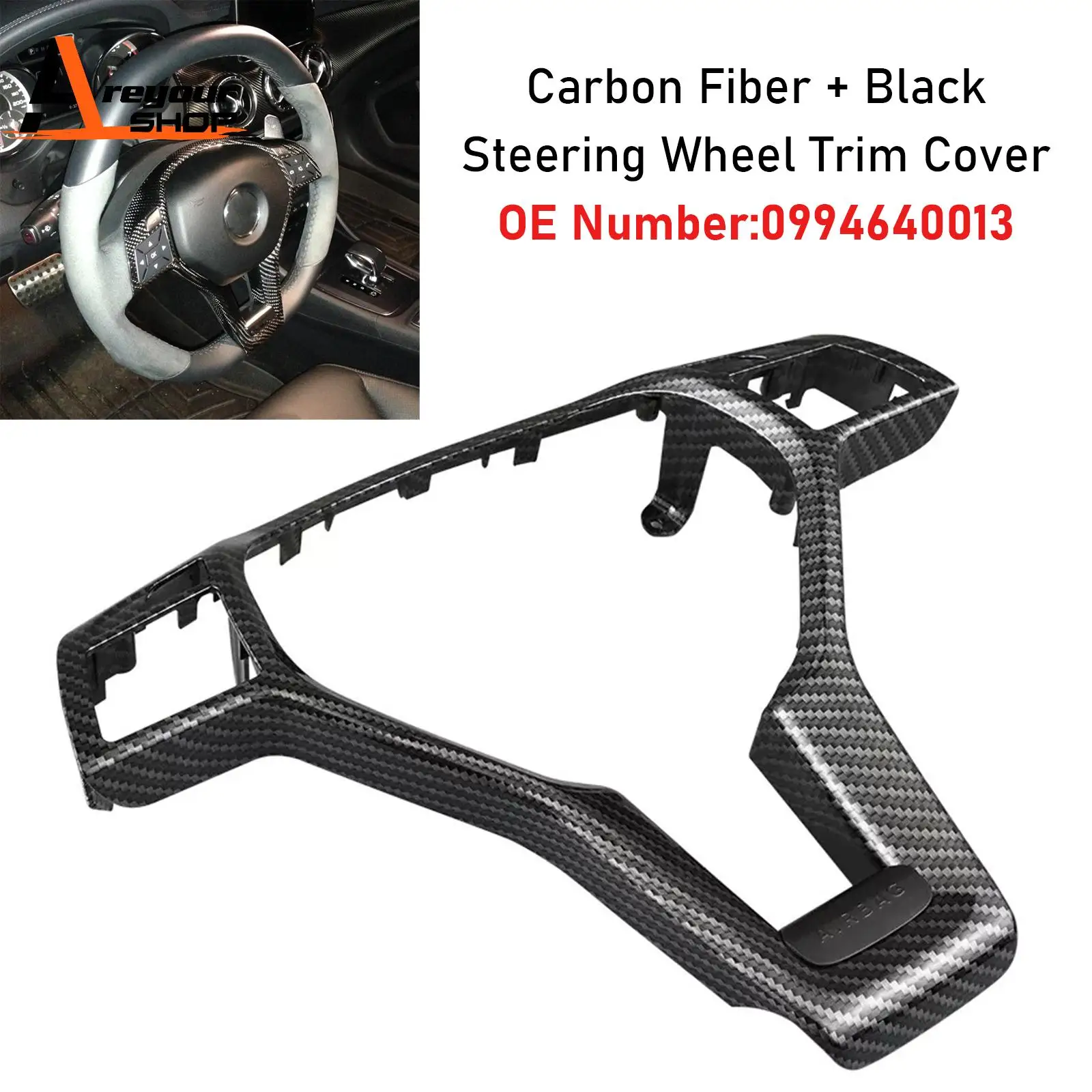 

Steering Wheel Trim Cover 0994640013 for Mercedes Benz C-Class W204 C63 AMG