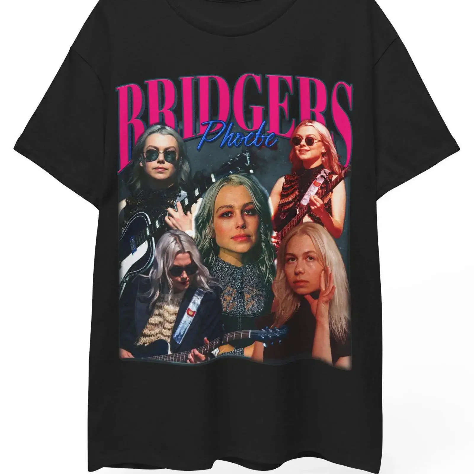 Vintage Phoebe Bridgers T Shirt Retro Indie Music Merch Casual Fan  vintage Washed streetwear Slightly fashion Versatile
