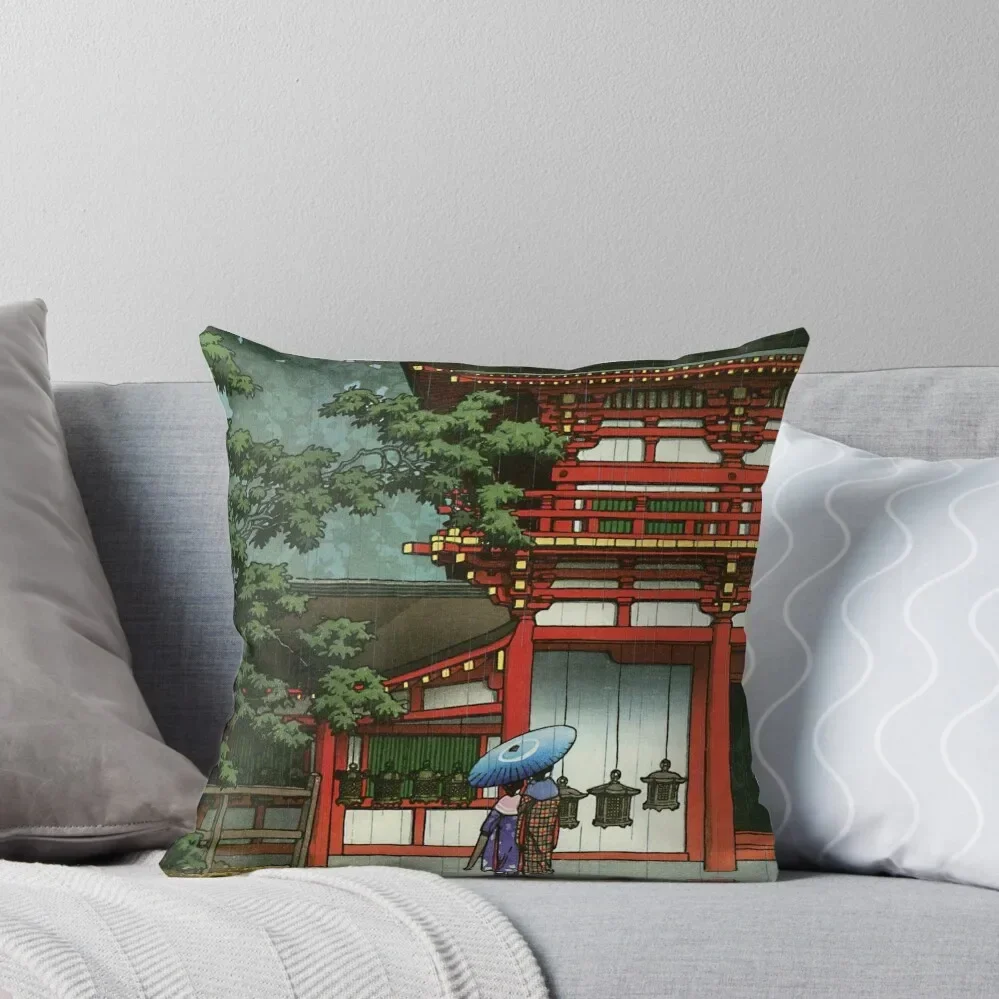 

Japanese Classic Asian Temple Rain Asia Art Throw Pillow christmas supplies sleeping pillows Pillowcases Bed Cushions Pillow