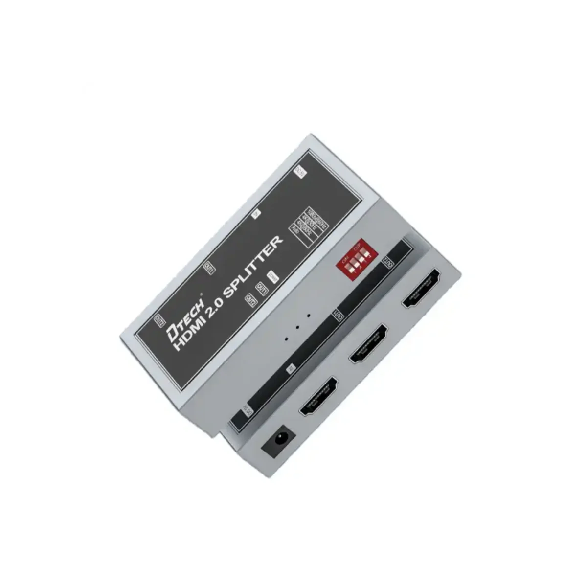 DTECH Full HD 1080P 60Hz 4K Support Smart EDID HDCP2.2 Port 1X2 Splitter for 4K TV DVD