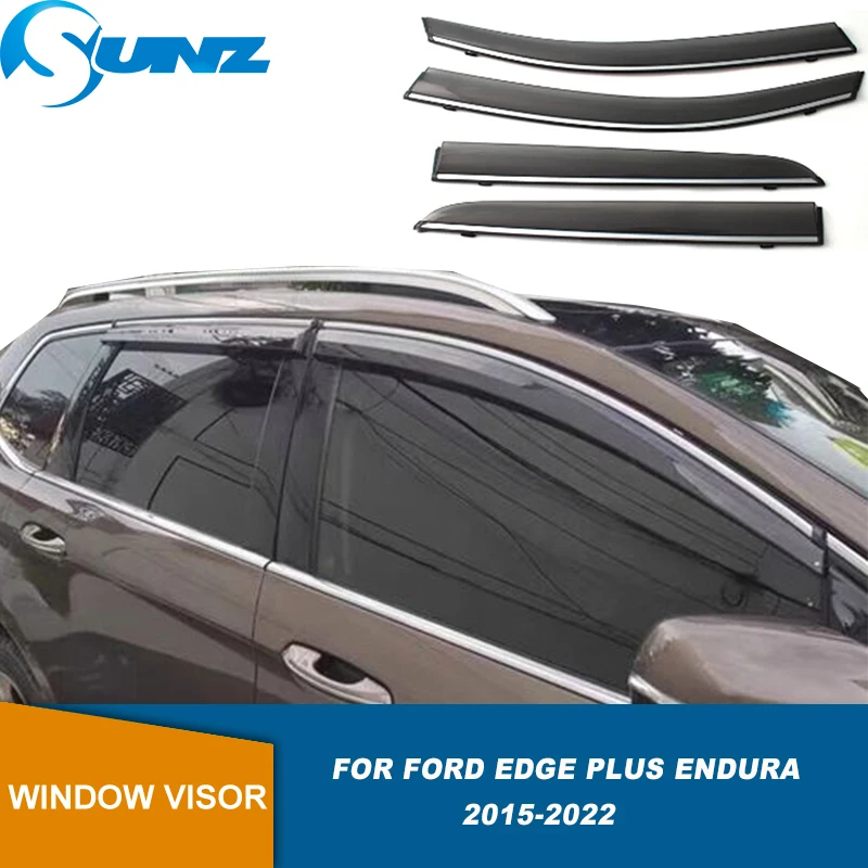 

WeatherShield For Ford Edge Plus Endura 2015 2016 2017 2018 2019 2020 2021 2022 Window Visor Guard Window Weatherproof Deflector