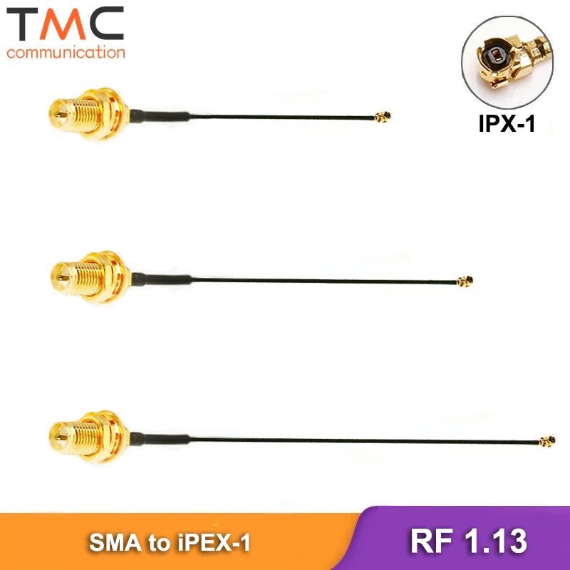 1.13 U.FL/IPX IPEX UFL to RP-SMA Female 1.13mm RF Coaxial Pigtail Jumper Cable 5cm 10cm 15cm 20cm 30cm for WiFi Antenna