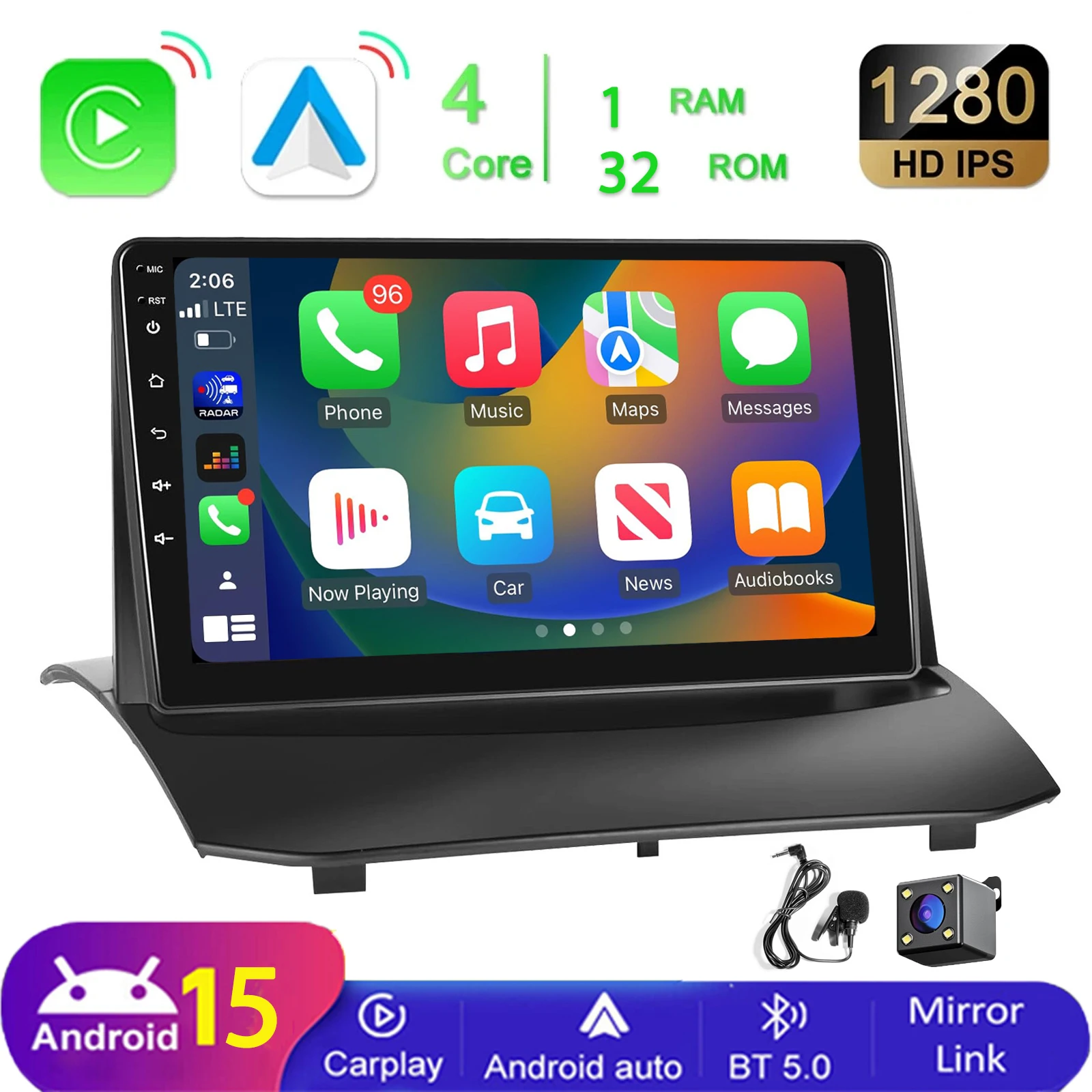 MOPECT Android 15 autoradio voor Ford Fiesta Mk7 2009 2010 2012 2014 2017 multimediaspeler GPS navigatie DSP Carplay BT