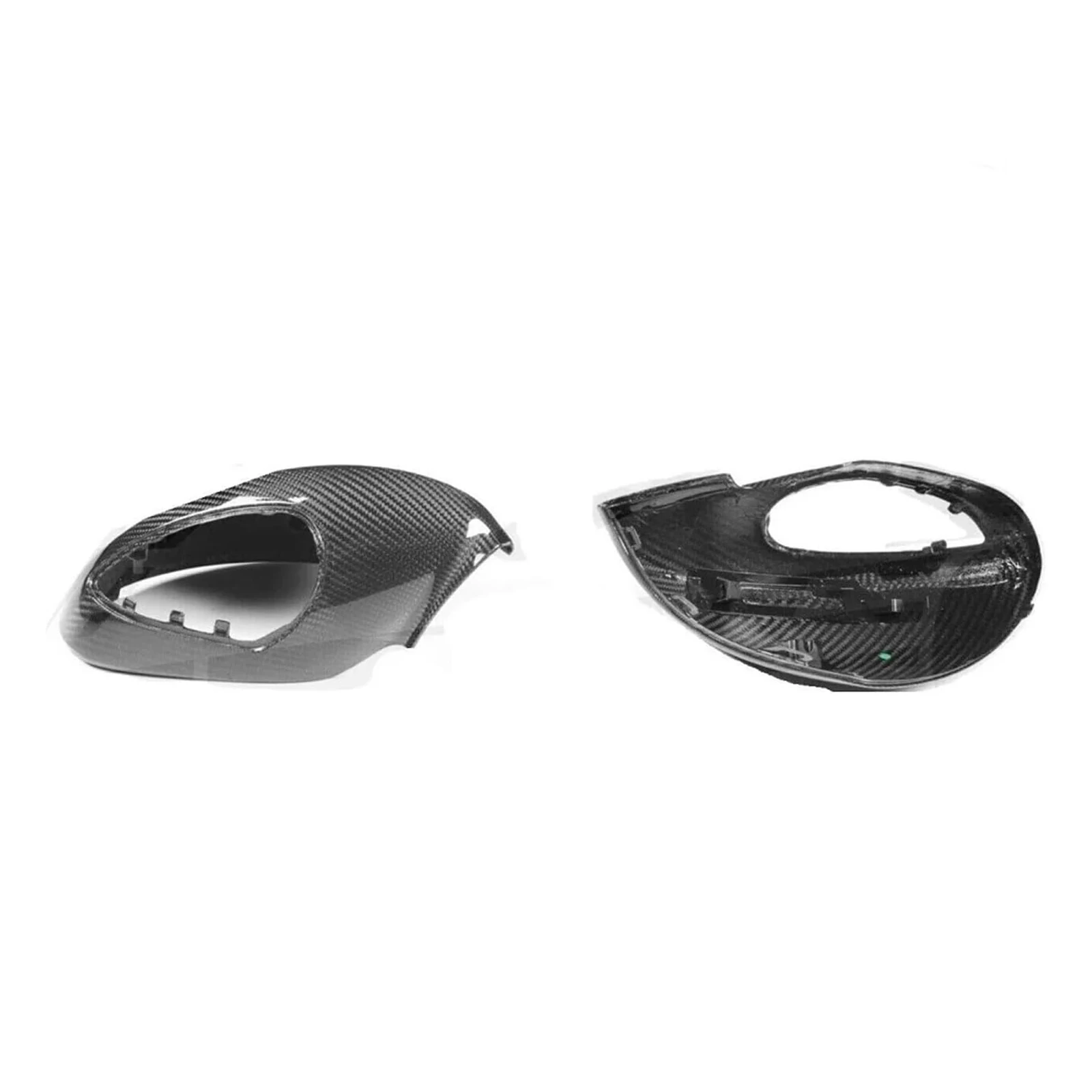 Carbon Fiber Side View Mirror Cover Caps Compatible for Porsche 981 Boxster Cayman 2012-2016 2PCS L+R Side Replacement