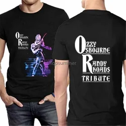 T Shirt Sites Tripulação Pescoço Curto-Manga Natal Ozzy Osbourne Randy Rhoads Camisa Para Homens