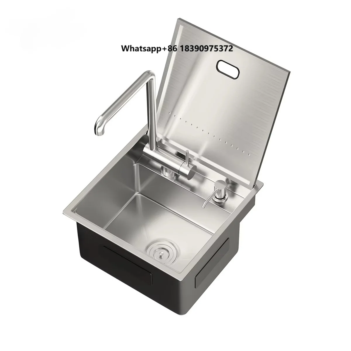 Commercial 18-Gauge Stainless Steel Bar Sink 16x18