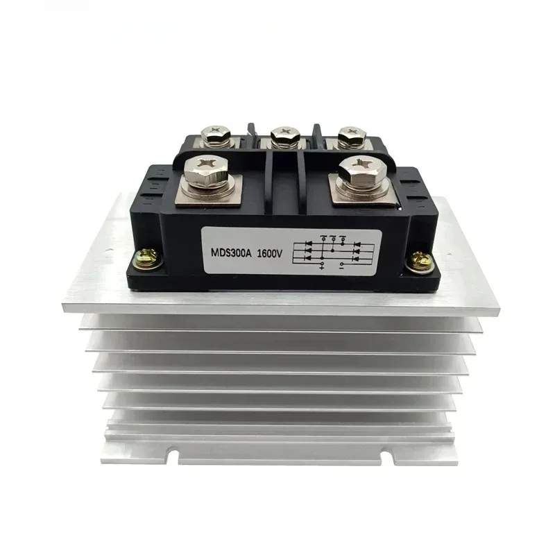 Xeon with Aluminum Heat Sink MDS300A 1600V 3 Phase Diode Bridge Rectifier Generator Set Part MDS300A-16
