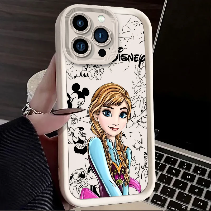 Disney Ariel Princesses جراب هاتف للصدمات ، غطاء سيليكون ، iPhone 16 ، 15 ، 14 ، 13 ، 12 ، 11 Pro Max ، XS ، X ، XR ، 8 ، 7 ، 6S ، 6 Plus ، SE ، من