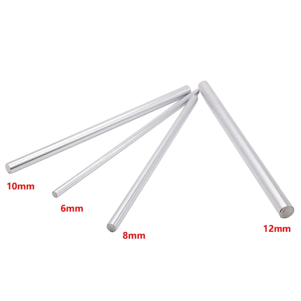 1PC 8mm 10mm 12mm 16mm OD Linear Shaft Length 100-800mm Cylinder Liner Rail for 3D Printer Axis CNC Parts