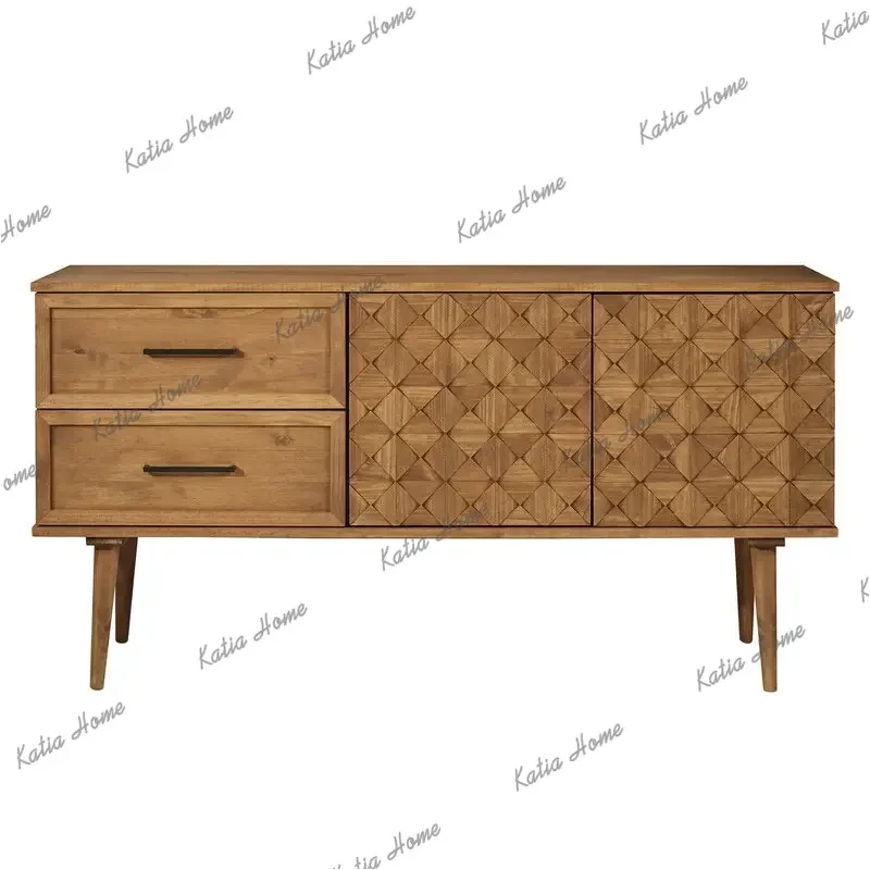 PG Medieval side cabinet, all solid wood design carved style storage
