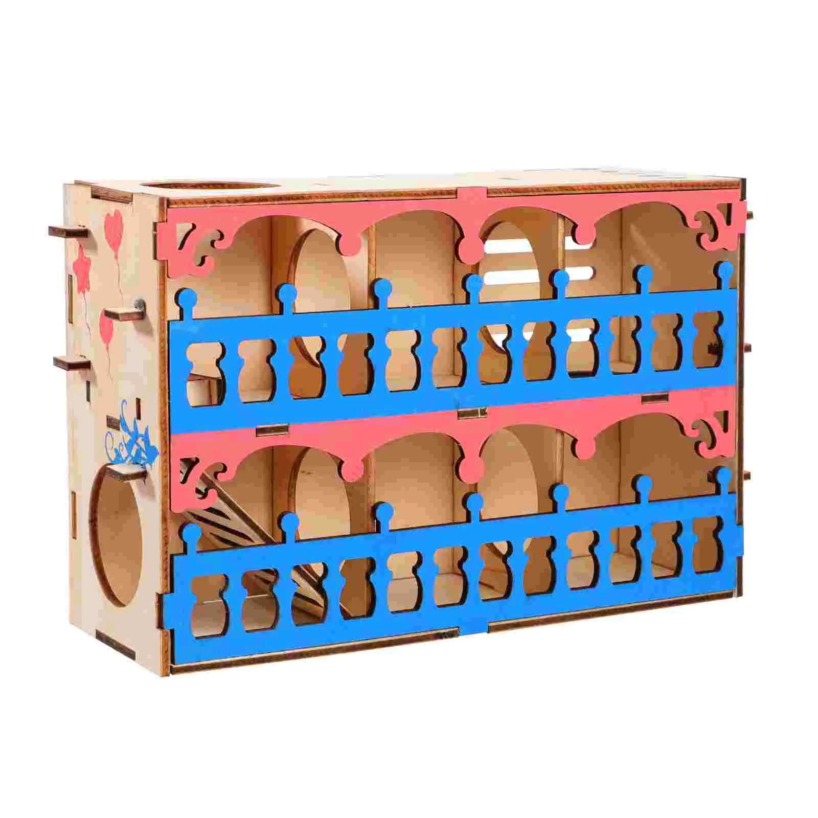 

Hamster Villa Maze Puppy Toys Small Pet Tunnel Plaything Sports Wooden for Travel