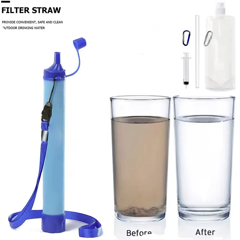 Przenośny filtr wody na sytuacje awaryjne do przetrwania na zewnątrz – lekki, szybki oczyszczacz, niezbędny na kemping i wędrówki.