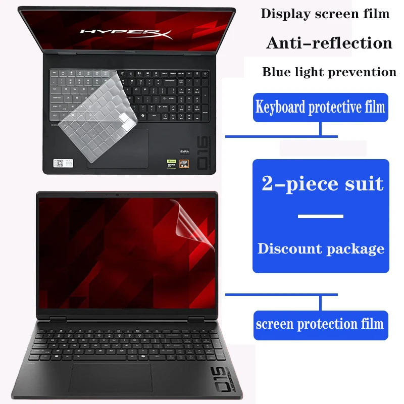 For HP HyperX OMEN Gaming 15-gb 15-ga0762nr notebook HD screen film privacy protection anti-peep film Keyboard film