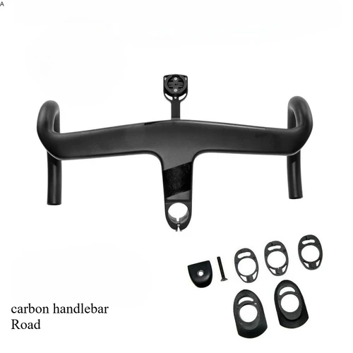 Imagen 1 del producto Nuevo Manillar de cableado interno de fibra de carbono, adecuado para bicicletas de carretera, manillares de grava y accesorios para bicicletas