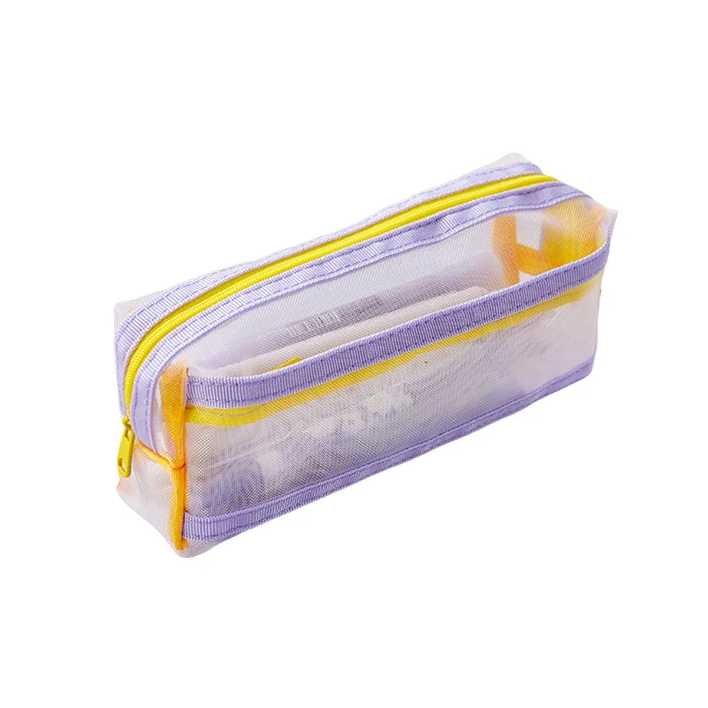 

Multifunctional Mesh Pencil Case Large Capacity Multilayer Pen Bag Pen Box Student