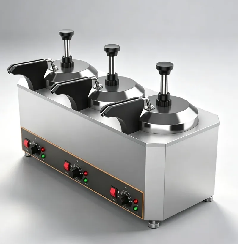 Commercial Hot Fudge Warmer Cheese Sauce Warmer Pump Dispenser