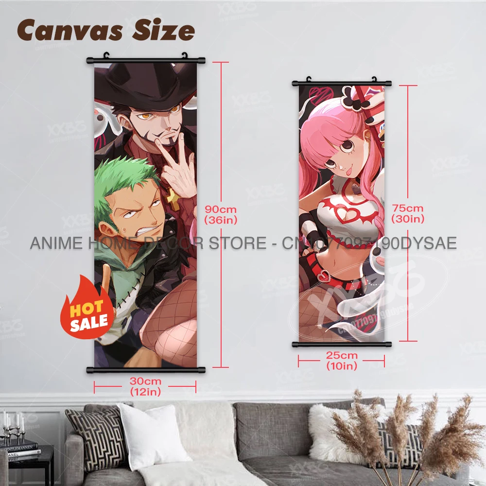 ONE PIECE Anime Poster Wall Art 25x75cm