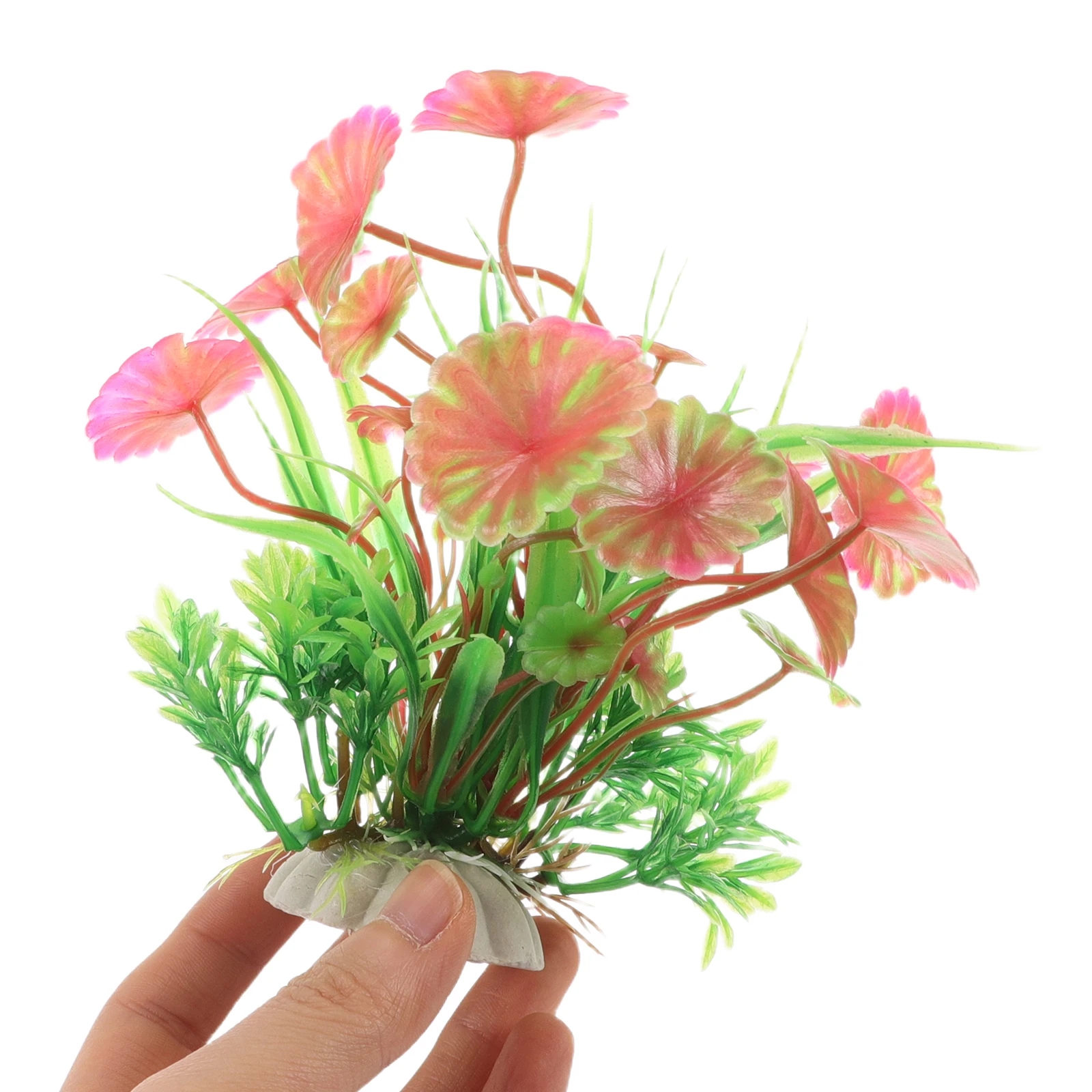 

3 PCS Aquarium Fake Plants Realistic Simulation Green Aquatic Decor Fish Tank Accessories Plastic Artificial Water for Betta