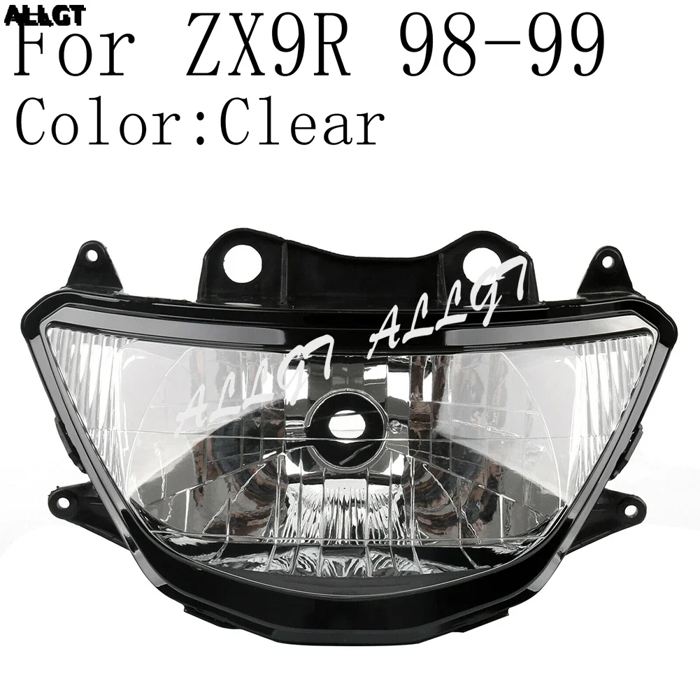 

New Motorcycle Front Headlamp Headlight Assembly For Kawasaki ZX-9R ER-6N 1998- 1999