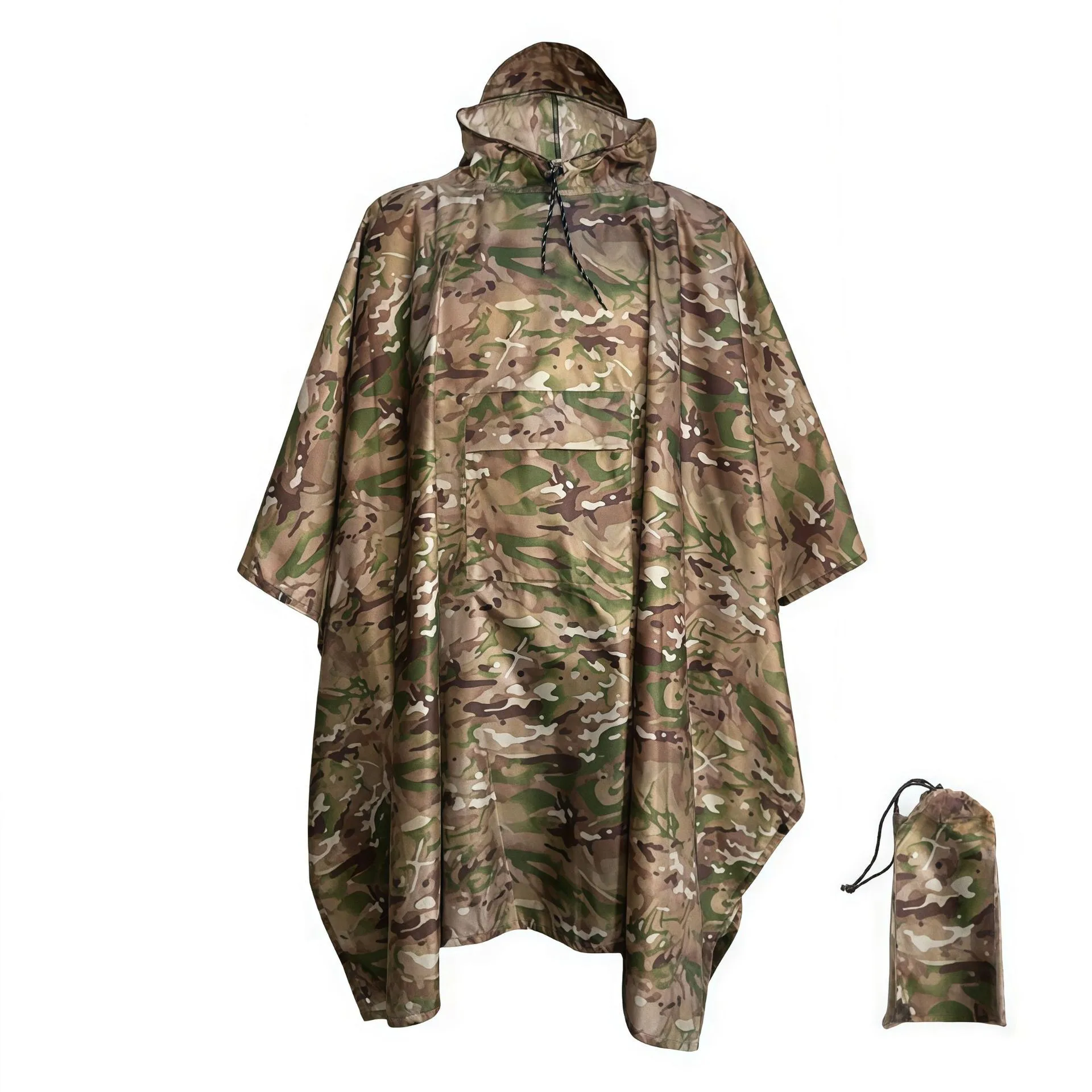 

2025 Best-selling cross border three-in-one cloak raincoat adult outdoor hiking polyester multifunctional rain poncho