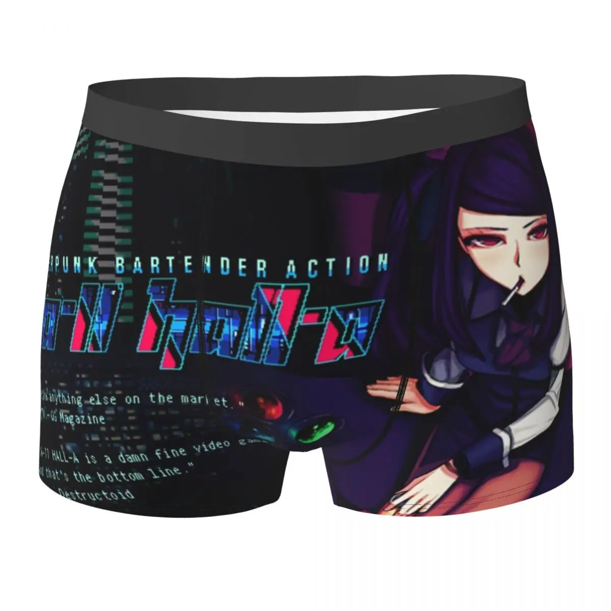 

Boxer Underpants Shorts VA-11 Hall-A Logo Panties Men's Breathable Underwear for Homme Man Boyfriend Gift