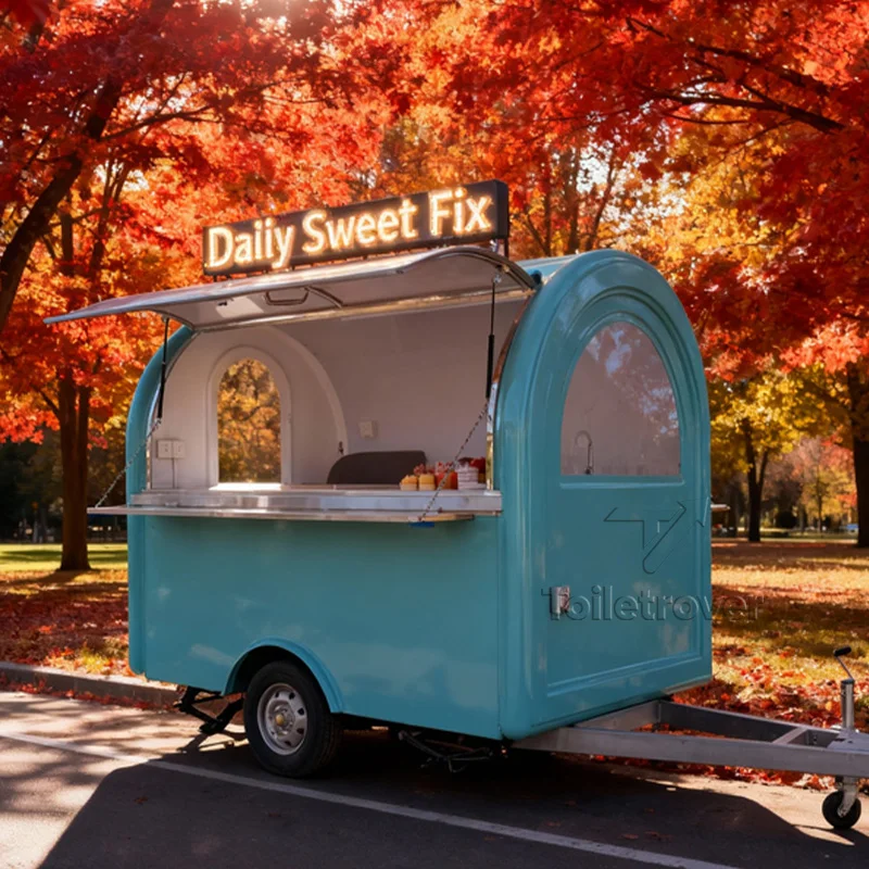 

Concession Food Trailer Snack Hot Dog Cart Ice Cream Truck Street Restaurant Fully Equipped Food Truck Trailer for Sale