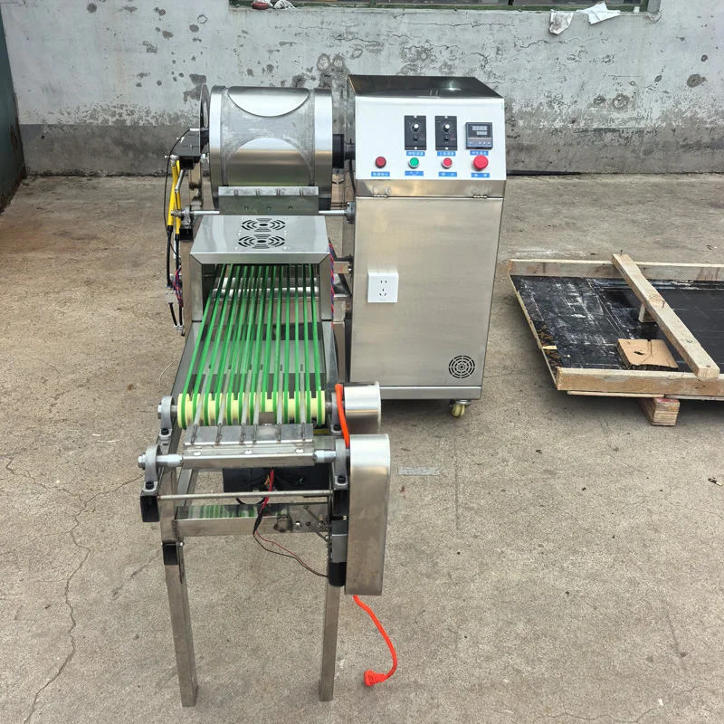 Automatic Spring Roll Machine Skin Popiah Lumpia Wrapper Machine Injera Pancake Maker Samosa Sheet Making Machine Chapati Former