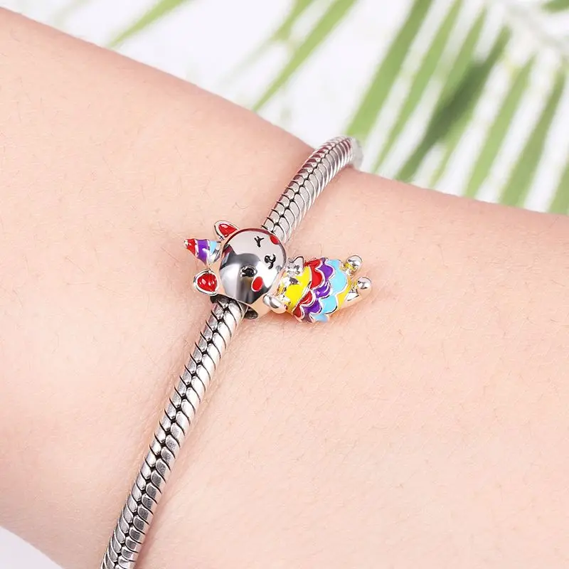 Neue Silber 925 Charms Pinguin Bär Pferd Baumeln Charm bead Fit Original Pandora Armband DIY Schmuck Für Frauen