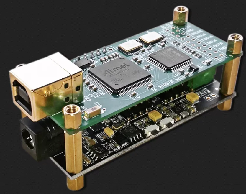 Interface + ES9038Q2M audio decoding board high-end audio USB sound card DAC kit supports DSD