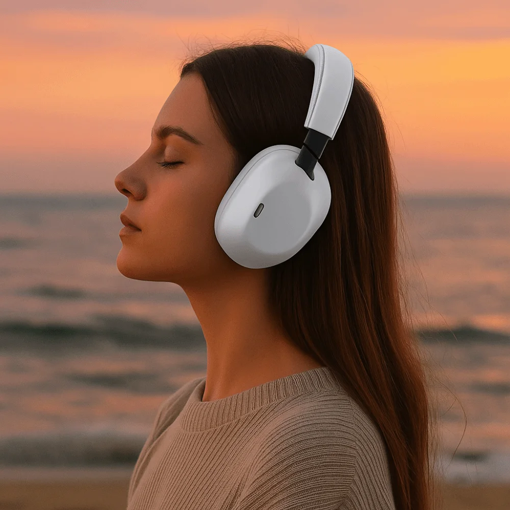 Cuffie in silicone Cuscinetti Cover Antiurto Anti-polvere Auricolari di ricambio Custodia protettiva morbida per fascio di testa per Sony WH-1000XM6