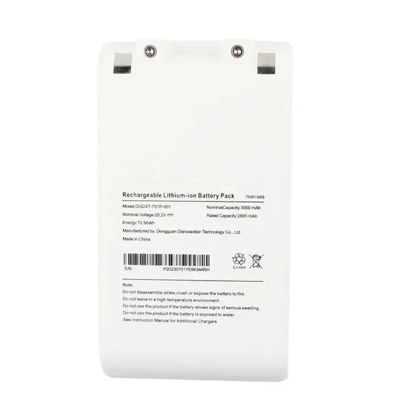 Batteria ricaricabile agli ioni di litio originale da 25,2 V 5000 mAh per Xiaomi Mijia Dreame G9 G10 1S R10 Aspirapolvere wireless