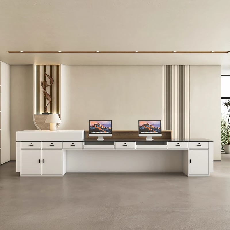 Modern Office Reception Desk Study Counter Hospital Cashier Reception Desks Shop Luxury Recepcion Mostrador Desk Furniture