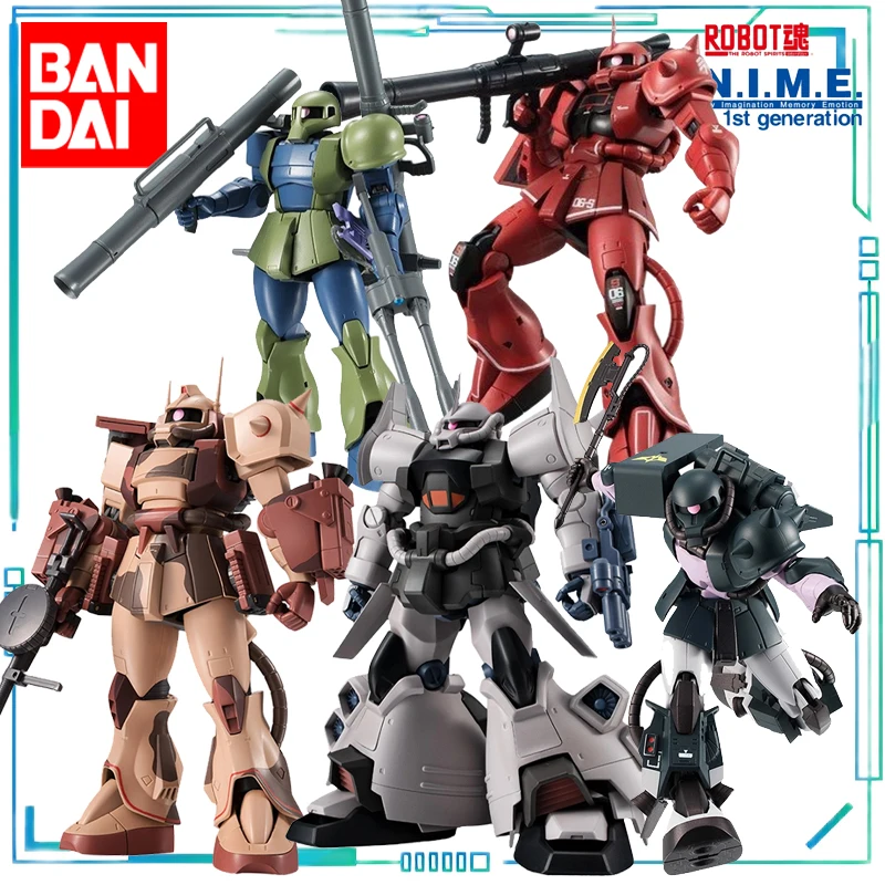 

Оригинальная серия Bandai ROBOT MS-06D Zaku Desert Type, MS-06R-1A, MS-06S, MS-05B, MS-06R-1 Модель Gundam, подвижная модель в подарок