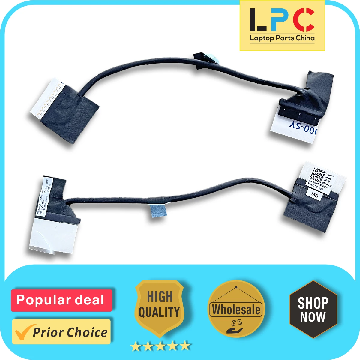 

For Dell Latitude 3300 3310 3350 E3300 E3310 E3350 Battery Cable 450.0FN05.0011 0NMPKX New Laptop Battery Connector Flex Cable