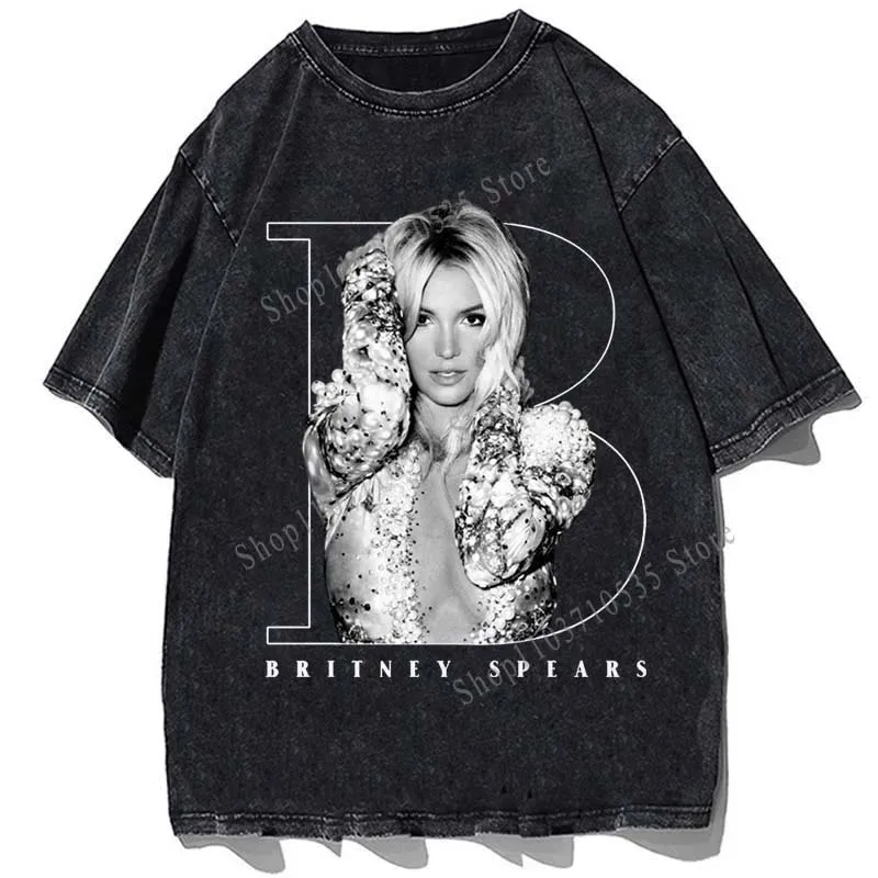 

Britneys Spears Metal Rock Graphic Printed T-Shirt Summer Classic T Shirts High Quality Cotton Novelty Tshirt For Man Top Tees