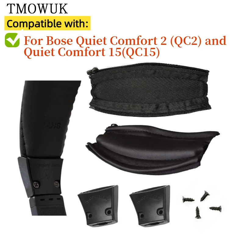 

Headband Cover For Bose Quiet Comfort 2 (QC2) and Quiet Comfort 15(QC15) Headphone Head Beam Breathable Mesh Cloth Zipper