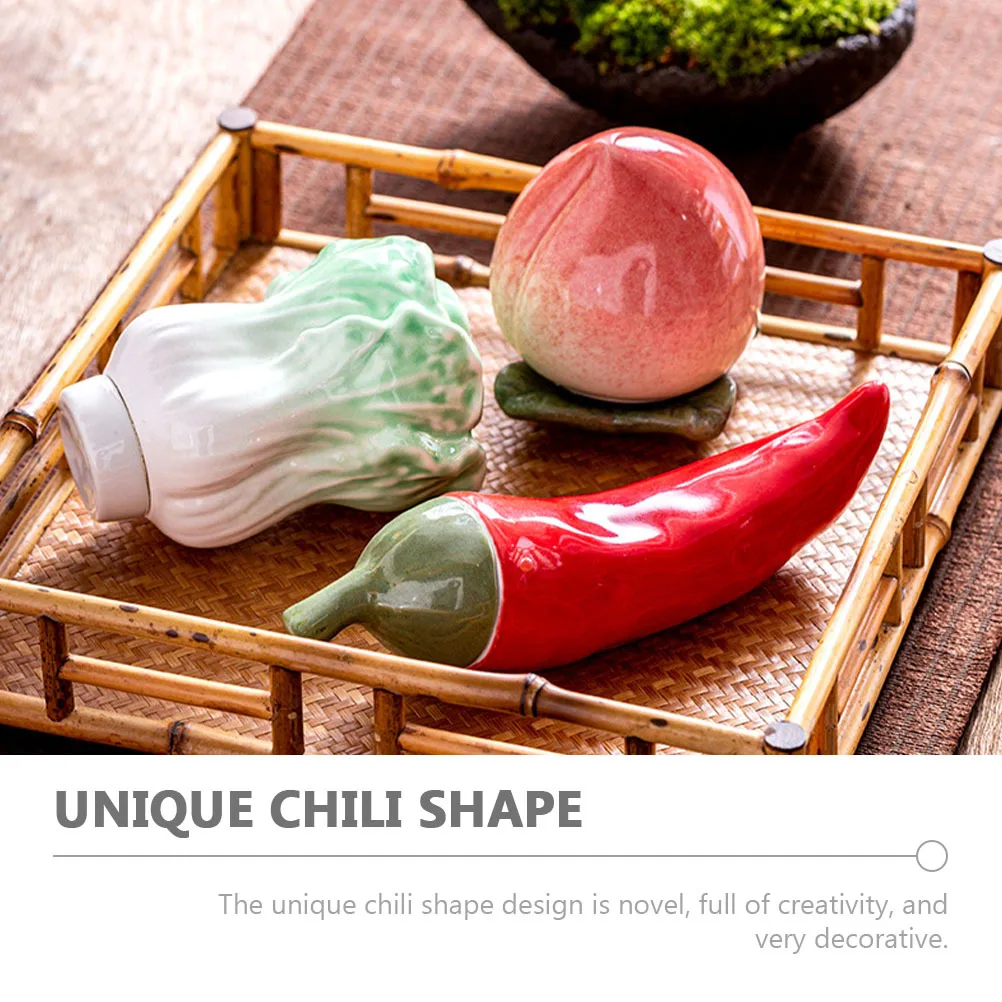 

1Pcs Ceramic Storage Can Red Reinforced Sealing Cover Leakproof Creative Decorative Tea Canister Tea Can